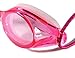 Resurge Sports Anti Fog Racing Swimming Goggles with Quick Adjust Bungee Strap (Pink)