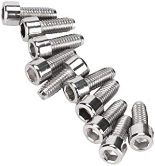Fubovd 10Pcs Cycling Socket Head Cap Screws Hexagonal Bicycle Kettle Frame Rack Screws