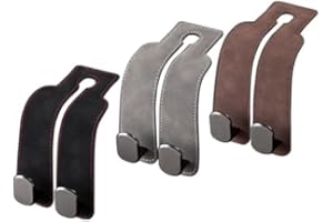 Car Seat Back Double Hook, Car Headrest Hook for Purses and Bags, Durable Hanging Hooks for Handbags, Groceries, and Accessor