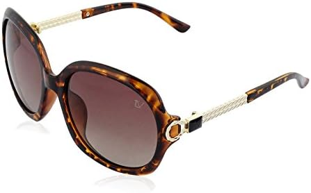 TED VIRTUWoman's Designer Sunglasses A246 Tortoise Polarized Gold plated metal Temples