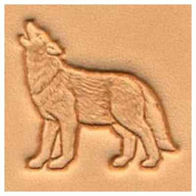 Springfield Leather Company Wolf 3D Leather Stamp (Left Facing)