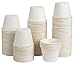 brheez White Souffle Cup 2 oz - Small Cups for Sample, Mouthwash Cups, Condiment Cups, Snack Cups, Souffle Cups - Mini Compostable & Disposable Tasting Cups