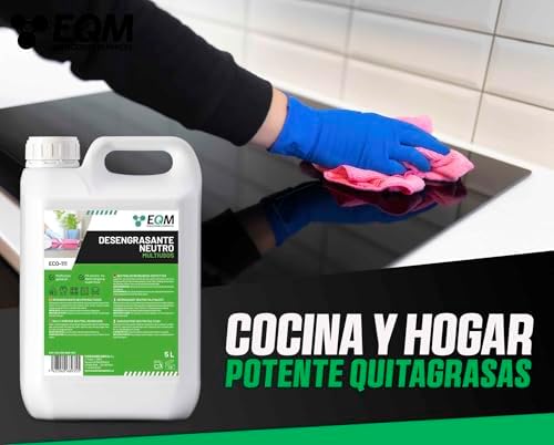 EQM - ECO-111 - Desengrasante Neutro Todo en Uno - 5L - Potente, Seguro y Respetuoso con Todas las Superficies - Hogar, Industria, Vehículos, Barcos, Hoteles, etc