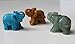 We pay your sales tax Set of 12 Lucky Gemstone Elephants Statues Feng Shui Figurine Home Decor Gift