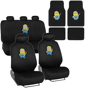 minion seat covers and floor mats
