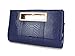 Hoxis Classic Crocodile Pattern Faux Patent Leather Cut it out Clutch with Chain Shoulder Strap Womens Handbag (Navy)
