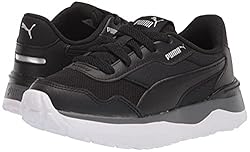 Puma R78 Sneaker, Black Black Silver, 12 US Unisex