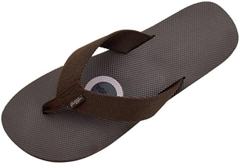 Pluggz MAUI Men's Brown Woven Strap Flip Flop 10 M US