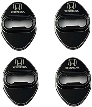 Simg Car Stainless Steel Door Lock Cover Protector Cover Buckle for Honda 4Pcs