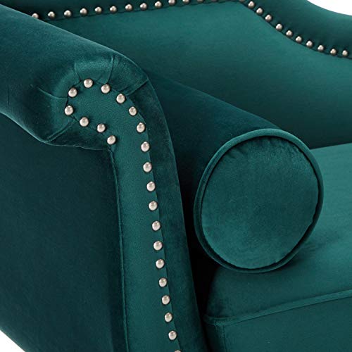 Jennifer Taylor Home Havilland Upholstered Loveseat, Hunter Green