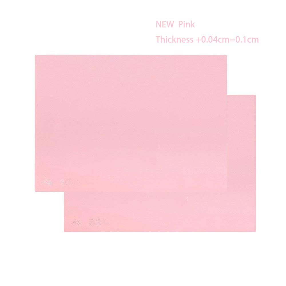 40x30cm Silicone Placemats for Kids, Non Stick Heat Resistant Tablemat, Kitchen Dining Table Mats Place Mat (Pink (T:0.1cm), 2)