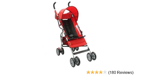 the first years stroller red and black