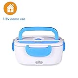 Vmotor Electric Lunch Box Food Heater Portable Lunch Heater with Removable 304 Stainless Steel Container Food Grade Material(110v Blue)