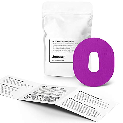 SIMPATCH Adhesive Patch for Dexcom G6 - Pack of 25 - Multiple Colors Available (Purple) - coolthings.us