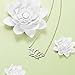 SHEGRACE 925 Sterling Silver Necklace, with Lotus Flower Pendant, 17.3