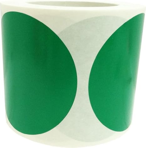Amazon.com : Green Color Coding Labels for Organizing Inventory 4 Inch Round Circle Dots 500 ...