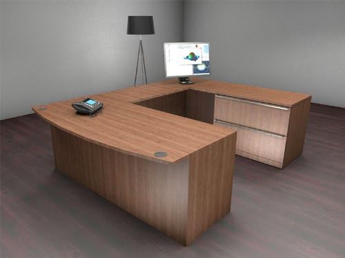 4pc U Shape Modern Executive Office Desk Set, #CH-VER-U15
