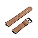 Kartice Compatible with ASUS ZenWatch 3 Band,Vintage Genuine Leather Watch Band Strap Replacement Watchband Metal Clasp Buckle (Brown 14mm)