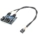 Kalolary 9pin USB Header Male 1 to 4 Female Extension Cable Card Motherboard 9-Pin USB HUB USB 2.0 9 pin Connector Adapter Port Multilier primary