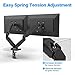 Dual Monitor Mount Full Motion Height Adjustable Arm Stand Riser with C Clamp/Grommet for 15”-27” LCD Computer VESA Monitor (2 Arms, Black) by LANGRIAthumb 4