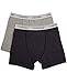 Calvin Klein Boys Modern Cotton Assorted Boxer Briefs Underwear, Pack of 22 Pack - Heather Grey Classic Band, Heather Blue Classic Band Large