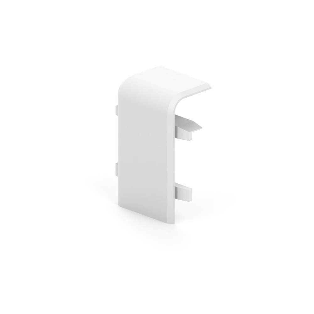 Habengut Connector for Skirting Board 50 mm PVC | Contents: 2 Pieces – for Connecting Skirting Boards