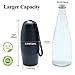VIVAGLORY Dog Water Bottle, Pet Drinking Bottle, 25oz Portable & Leakproof Stainless Steel Dog Travel Water Bottle Bowl with Large Trough for Walking & Hiking, Classic Black