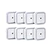 [New Design 8 Pack]Covenov 0.5W Plug in LED Night Light Lamp with Smart Sensor,Soft Brightness for Kids Baby Nursery Bedroom (White)