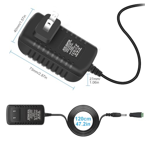 12V LED Power Supply, 12 Volt 1A 12W DC Power