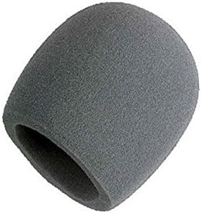 DStores 10 PCS Gray Foam Ball-Type Mic Windscreen Microphone Set Sponge Foam Covers Shield Protection