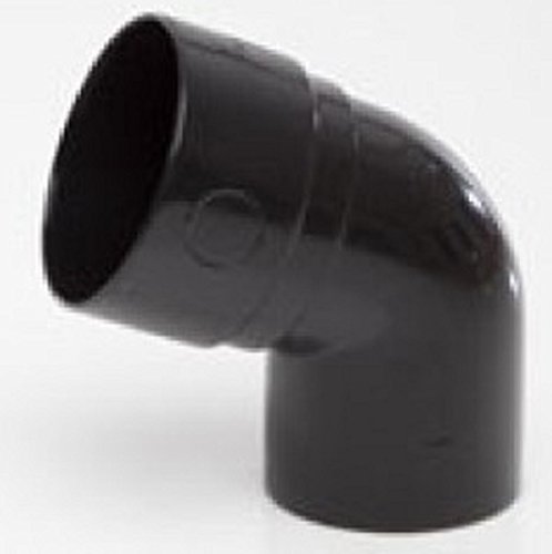 (50mm Downpipe Bend 112.5 Degree R40b) Hunter Miniline guttering for Sheds, Conservatory, Porch, Garage, Outbuilding 76mm Guttering and 50mm Downpipe Systems. Full Range of Items in Black