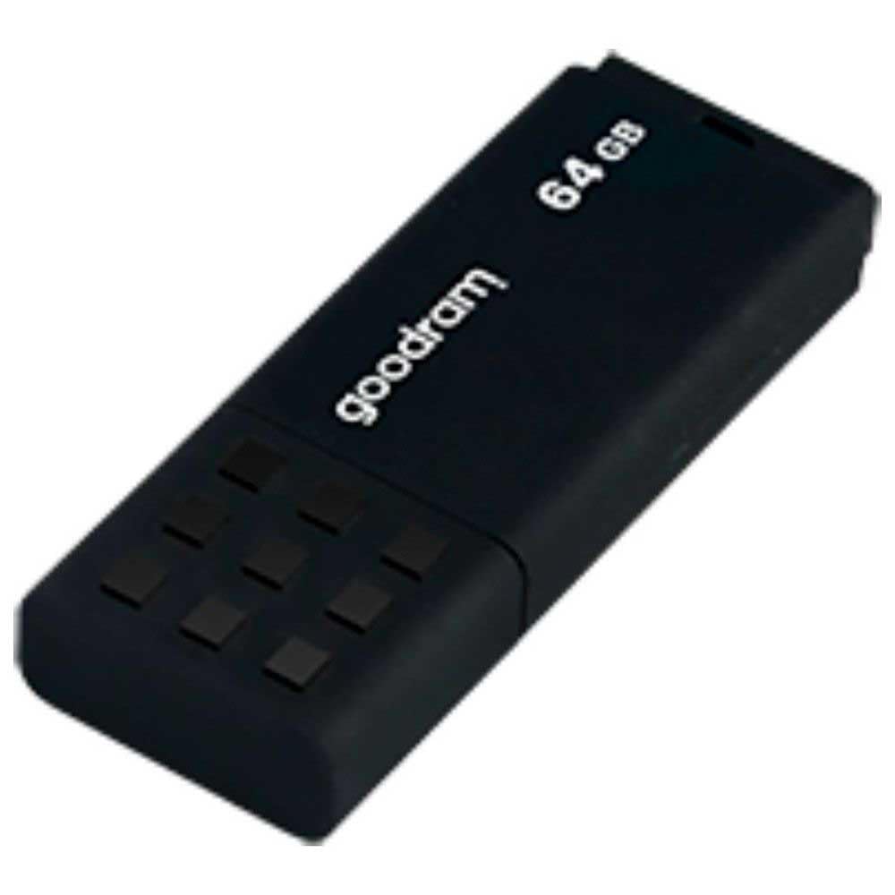 goodram USB Memory Stick with 64GB UME3 - USB 3.0 Data Storage Pen Drive - Read Speed up to 60 MBs - with Non-Slip Memory Stick - USB Flash Drive Black 10.3 x 12.3 x 1.2 cm