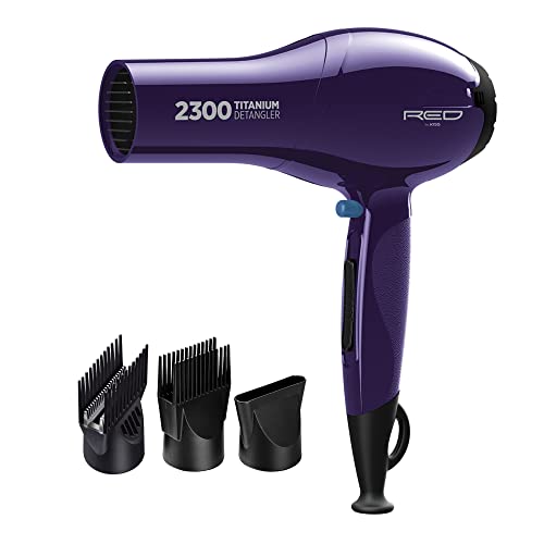 RED by Kiss Titanium 2300 Detangler Hair Dryer