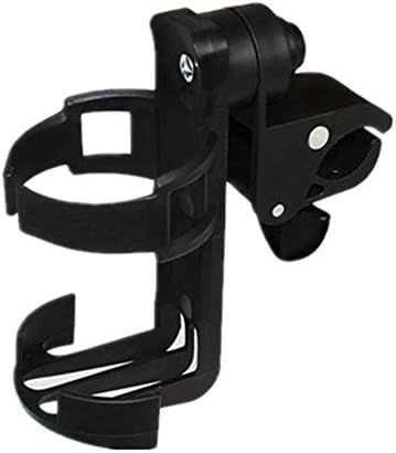 RANDER Multifunction Baby Bottle Cup Holder Rotate for Strollers Bicycles Wheelchairs (Black, B)
