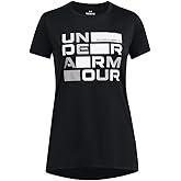 Under Armour Girls Tech Block Logo Short Sleeve T Shirt