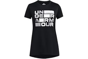 Under Armour Girls Tech Block Logo Short Sleeve T Shirt