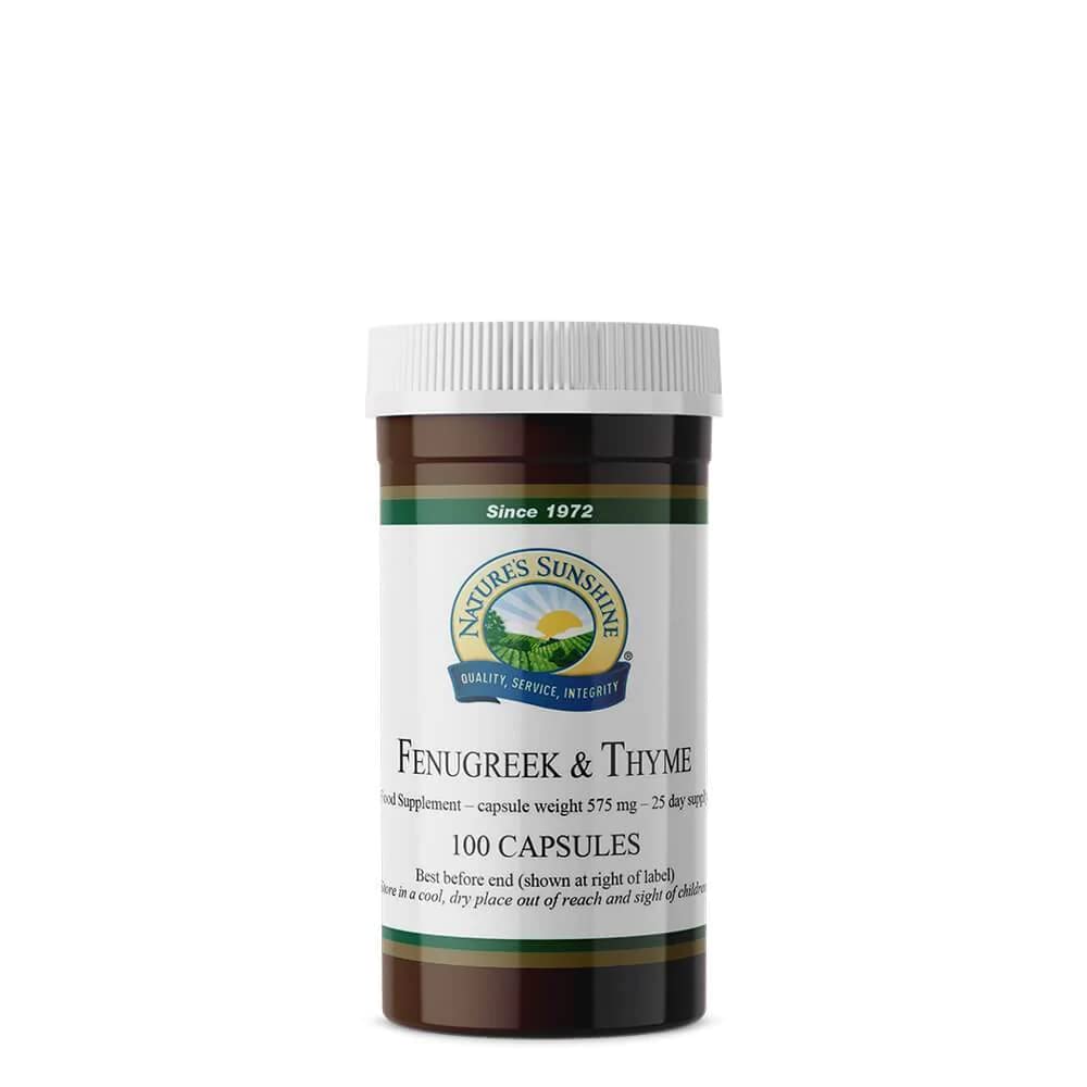 Fenugreek & Thyme - 100 Capsules - 25 Day Supply