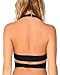 iHeartRaves Black Savage Wrap Around Halter Crop Ribbon Rave Top