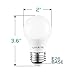 LUXRITE A15 LED Bulb 40W Equivalent, 7W, 5000K (Bright White), 600 Lumens, Enclosed Fixture Rated, Dimmable Ceiling Fan Light Bulbs, E26 Medium Base, UL Listed - Indoor and Outdoor (4 Pack)