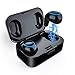 Truly Wireless Earbuds Bluetooth 5.0 Lesoom True Wireless Earbuds in Ear IPX5 Waterproof Sweatproof Noise Cancelling Headphone 15 H Wireless Earphones with Mic for iPhone Samsung Boys Gym Running