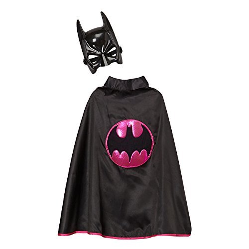 Girls Black & Pink Bat Dress Up Set