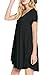TINYHI Women's Casual Swing Flowy Plain Simple Cotton T-Shirt Loose Dress