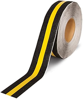Non Skid Safety Tape - Yellow Reflective - Anti Slip Safety Tape, 2 inches by 17ft, Indoor or Outdoor Applicable