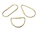 Honbay 3pcs Different Shape Brass Key Ring Key Holder