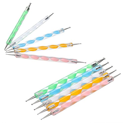 COMIART Ball Styluses Dotting Tool Set for Embossing Pattern Clay Sculpting,Nail Art