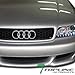 Blk Sport Mesh Front Grill Grille W/Logo Emblem Base Abs Audi A4 B5