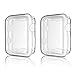 2 Pack Compatible for Apple Watch 42mm Case iWatch Screen Protector TPU All-Around Protective Case Clear Ultra-Thin Cover for Apple Watch Series 3 Series 2 42mm, 2 Pack