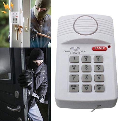 Morrivoe Wireless Security Keypad Alarm System with Panic Button Shed Garage Caravan Door Wireless Door Alarm - Thumbnail 4
