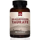 Magnesium Taurate - 200mg of Magnesium Taurate for Heart Health, Optimal Relaxation, Stress and Anxiety Relief, and Improved Sleep. 180 Capsules.
