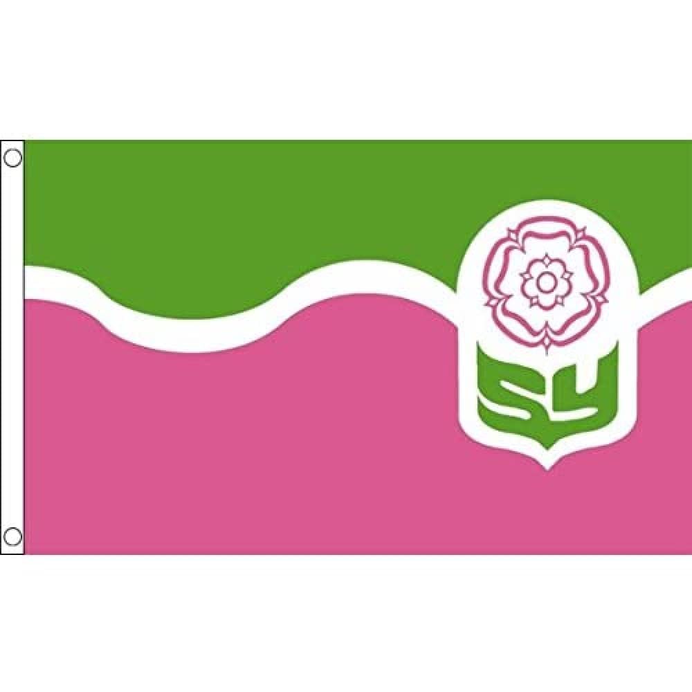 AZ FLAG - South Yorkshire County Flag - 3x5 Ft - 100D Polyester County Of York - England Banner with Two Metal Grommets - Fade Resistant - Vivid Colors - 3' x 5' Feet - 150x90 Cm